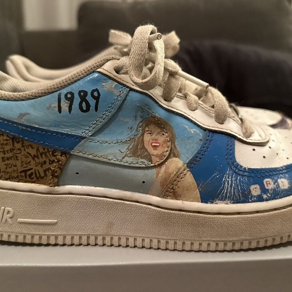 Taylor Swift custom hand painted Limited Edition Nike Air Force 1 girls shoes 6